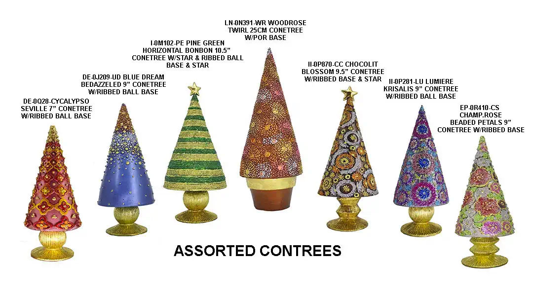 Dekokraft Assorted 7."-10.5" Cone Trees