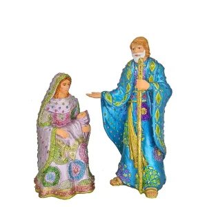 Dekokraft New Nativity Collection 10" St. Joseph with 8 " Mary & Child Table Top