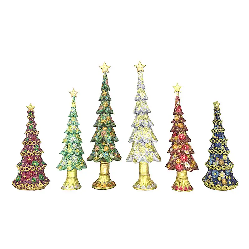 10.5"- 17" Floral Dream Cone Trees