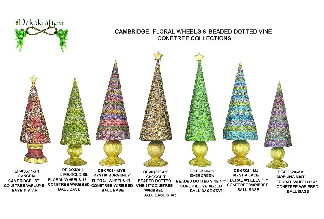 Cambridge, Floral Wheels & Beaded Dotted Conetrees 2026 Collection