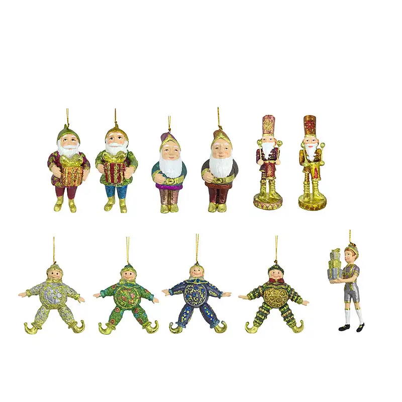 3.5"-4" Dwarf,Nutcracker,Clown & Alpine Sven Ornaments 2026 Collection