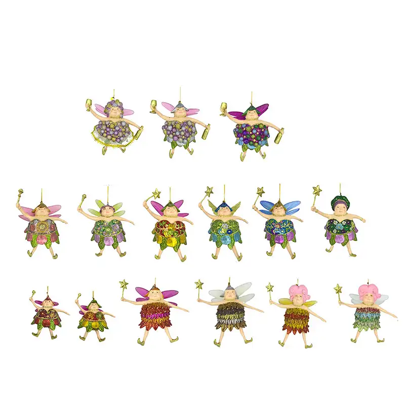 6" Fat Fairy Ornaments