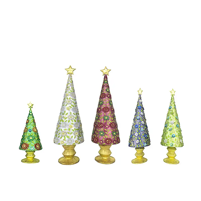 9"-17" Floral Fantasy & Flowering Vine Conetree