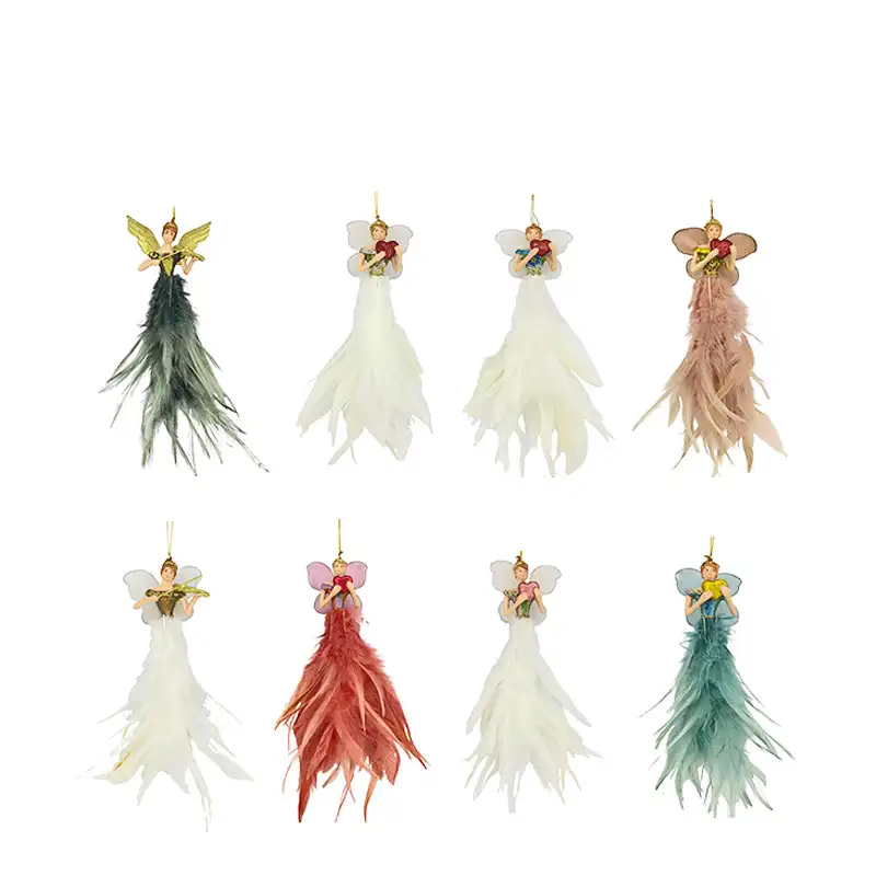 Floweing Vine & Swirley Ribbed Evelyn Angels