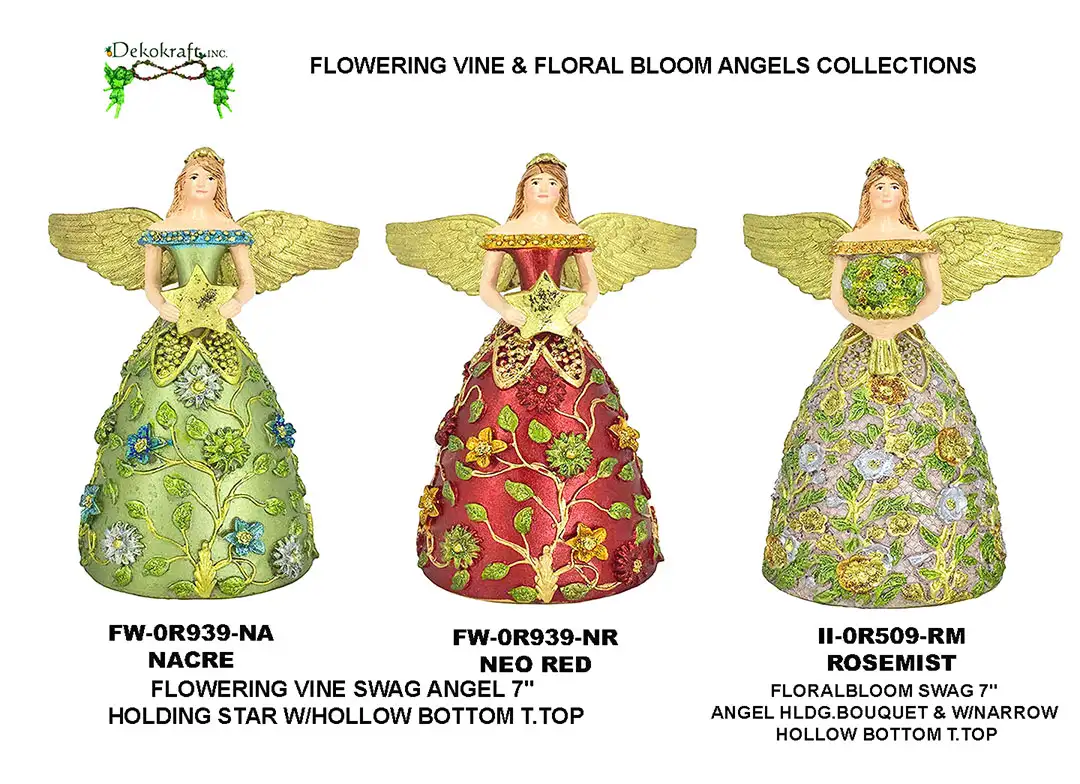7" Flowering Vine & Floral Bloom Angels 2026 Collection