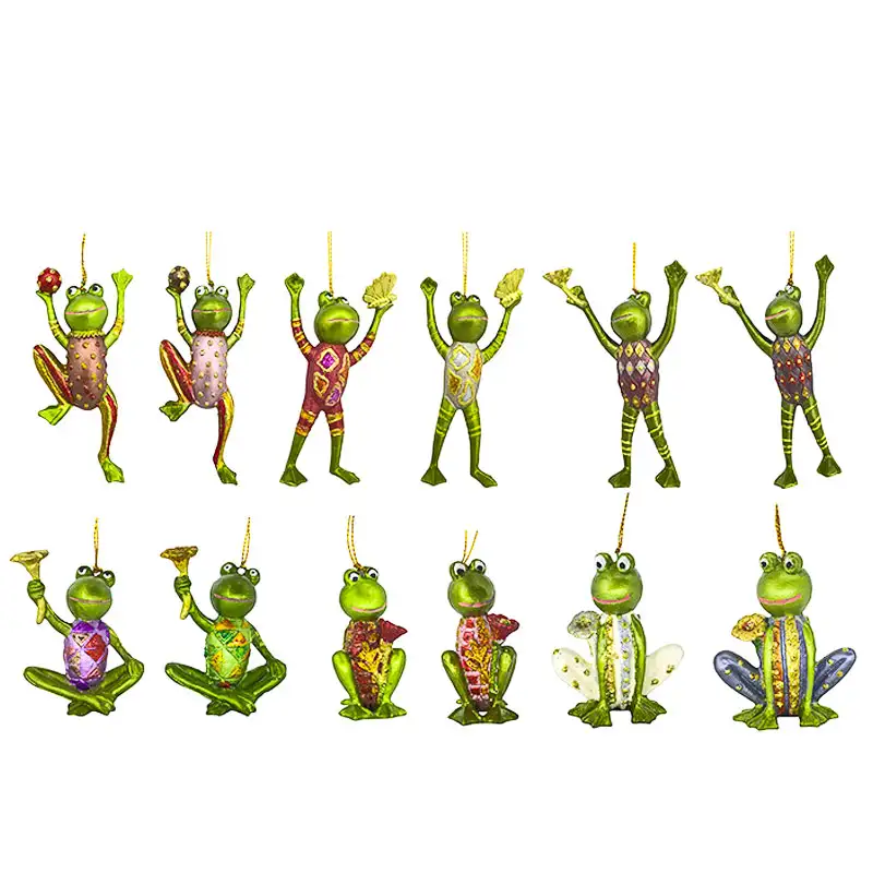3.5" Frog Ornaments