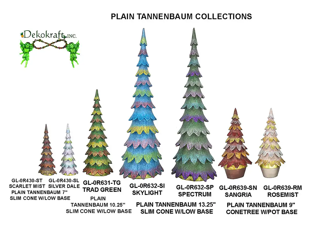 7"-13.25" Plain Tannenbaum Conetree 2026 Collection 7"-13.25" Plain Tannenbaum Conetree 2026 Collection